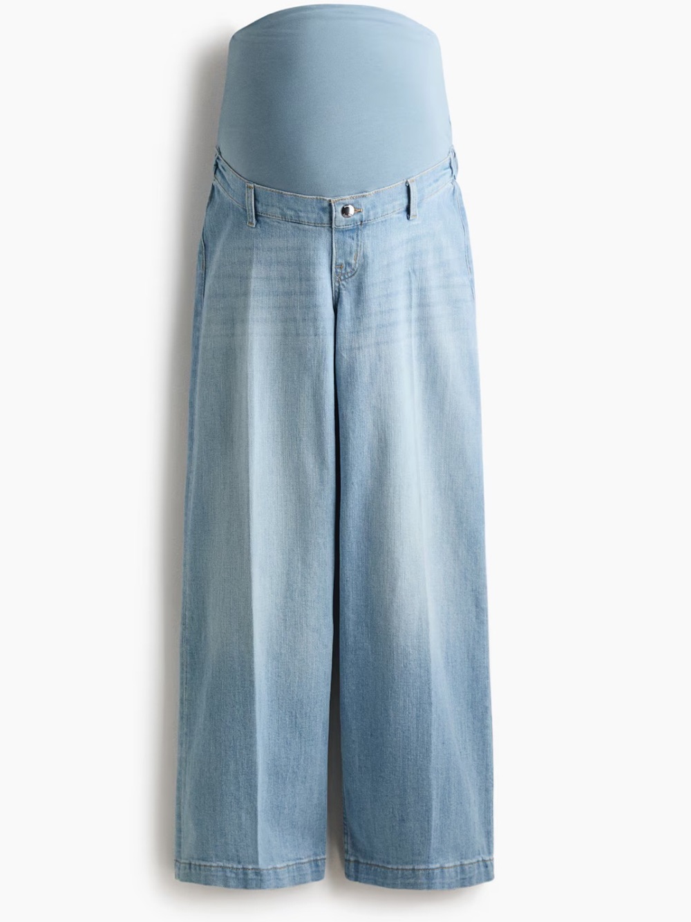 H&M MAMA maternity jeans light blue denim size M